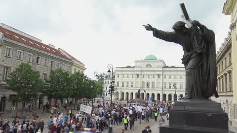 Demonstration For Disability Benefits In Warsaw