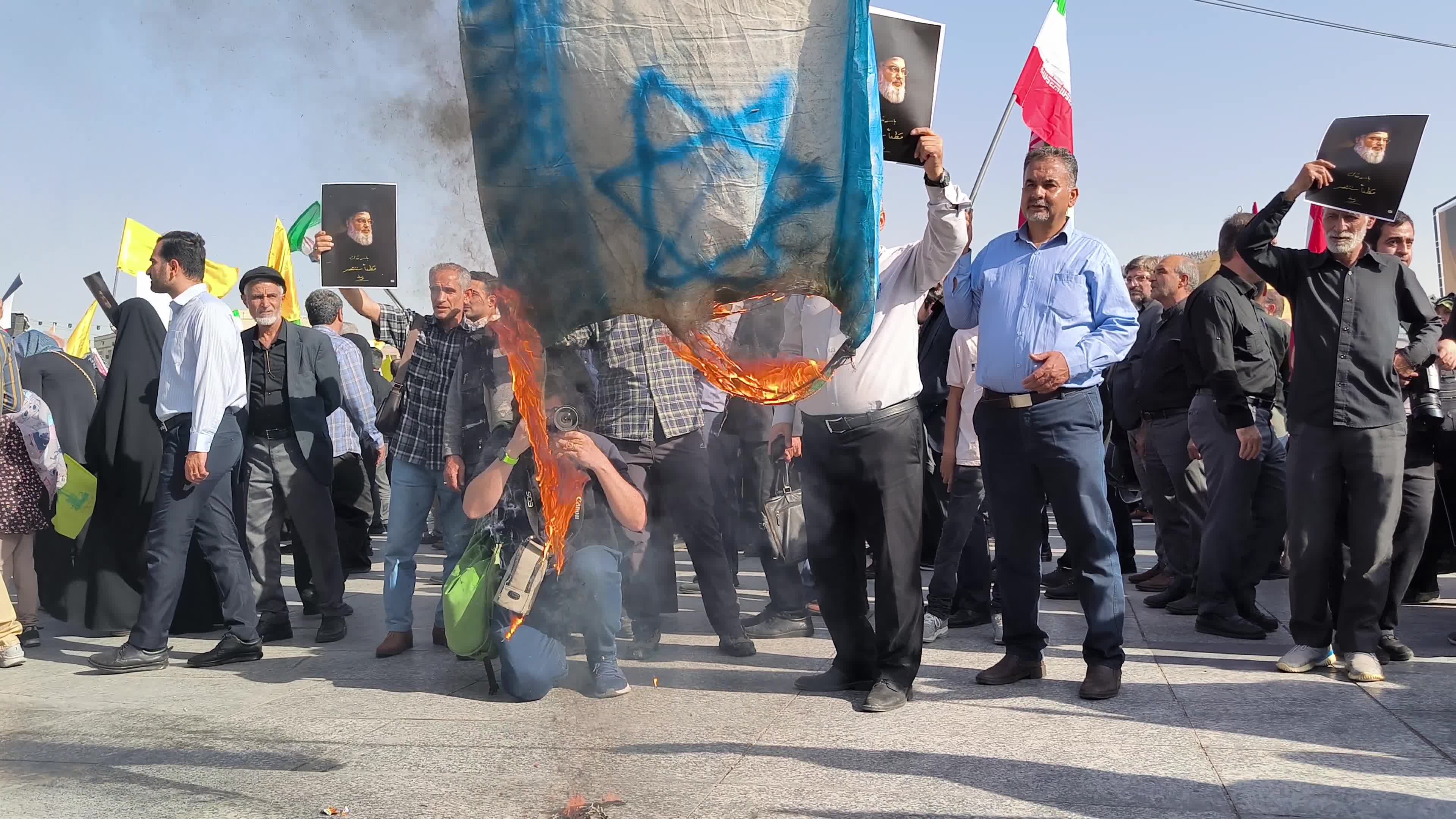 Iranians Celebrate Iran's Missile Attack Against Israel