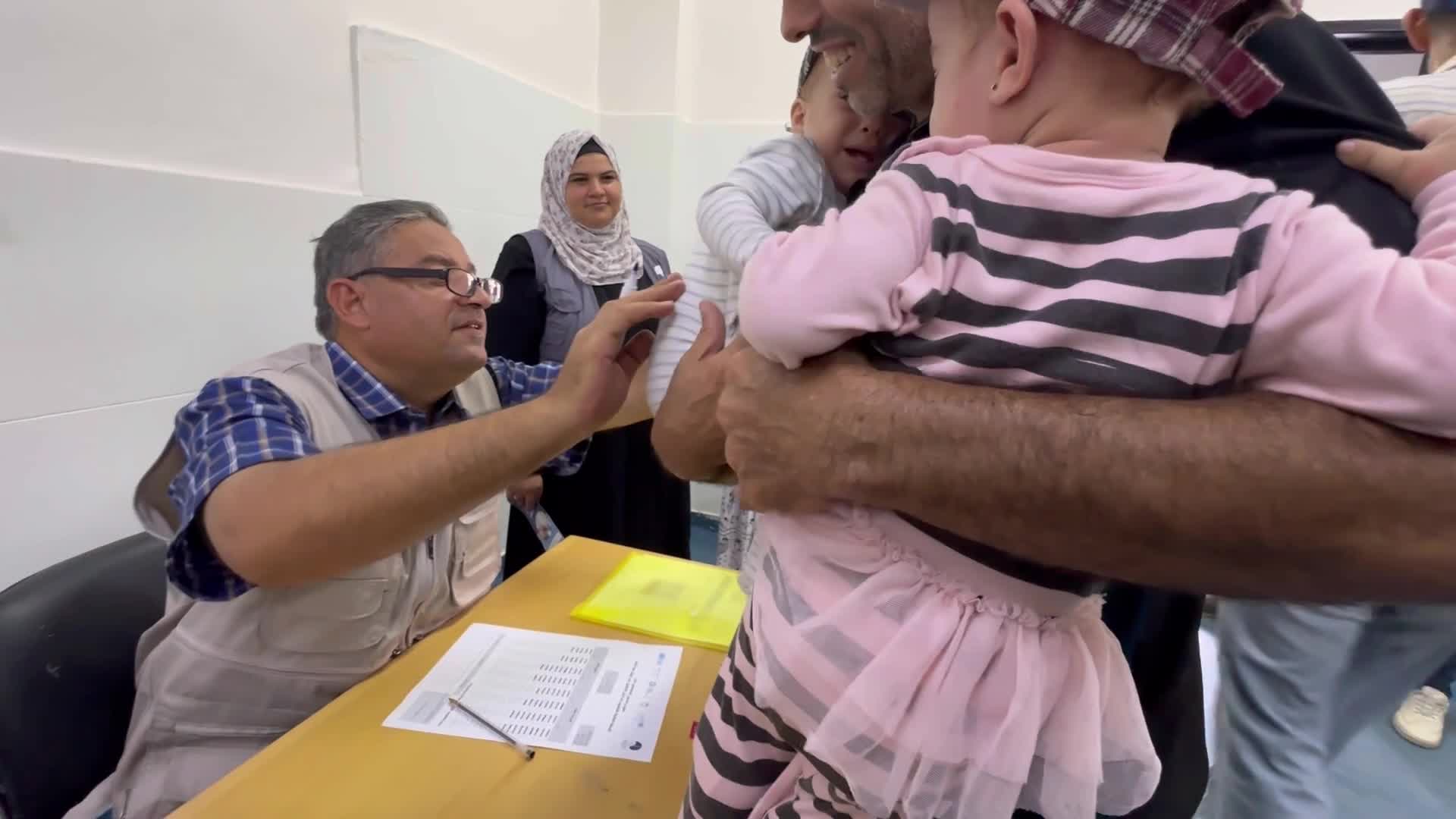 Polio vaccination in Gaza, Palestine