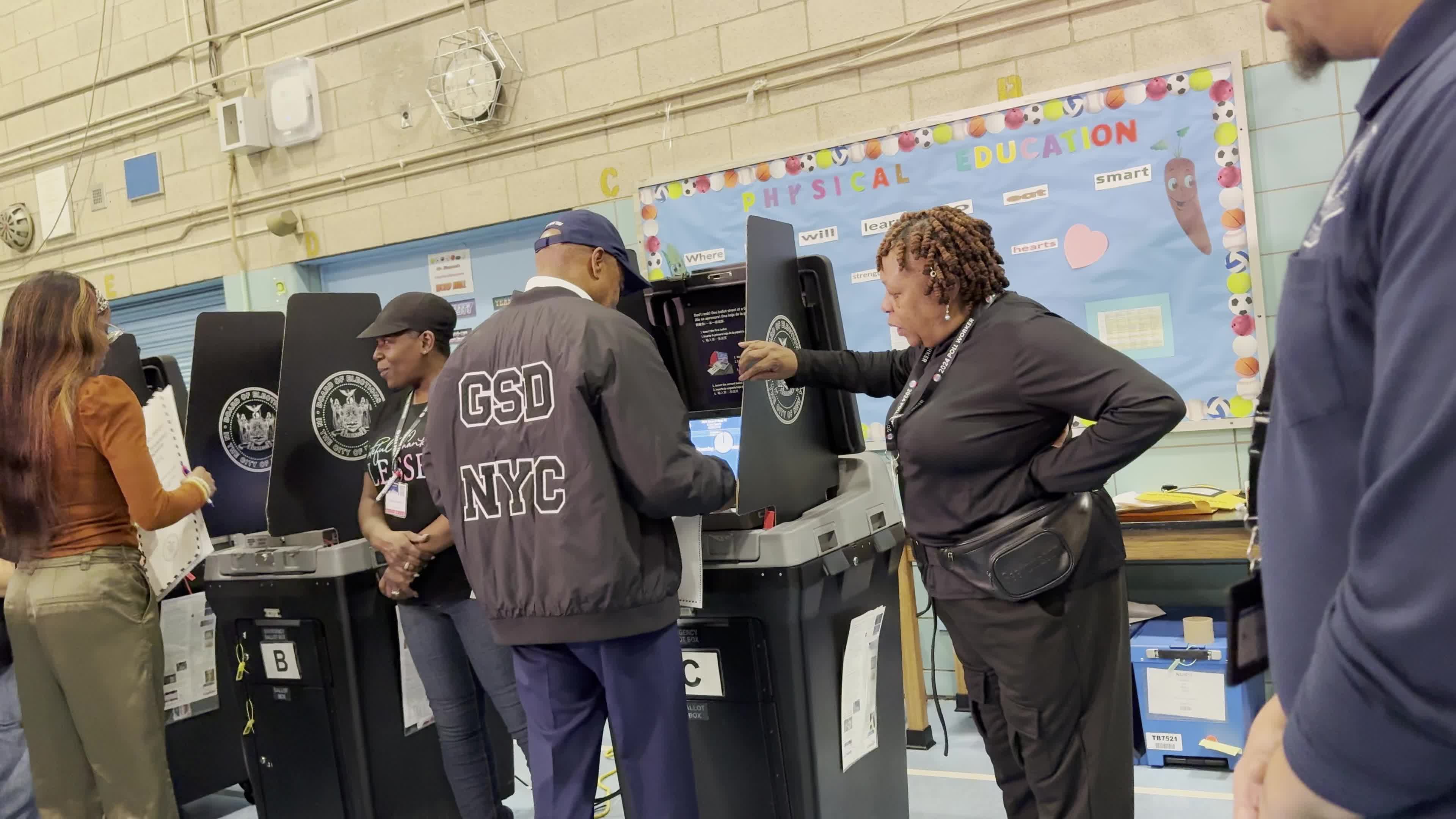 NYC Mayor Eric Adams Votes in 2024 Presidential Election