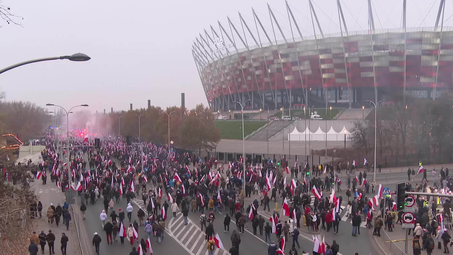 POLAND: Nationalists march