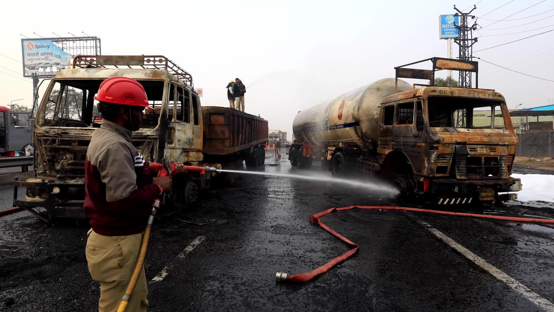 LPG Tanker Blast Accident In Jaipur 