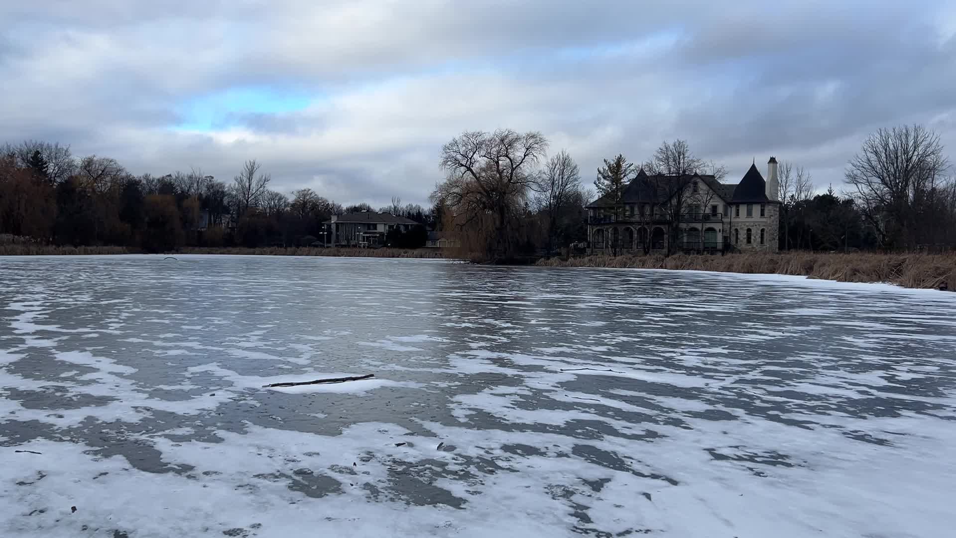 Daily life during winter in Toronto, Canada