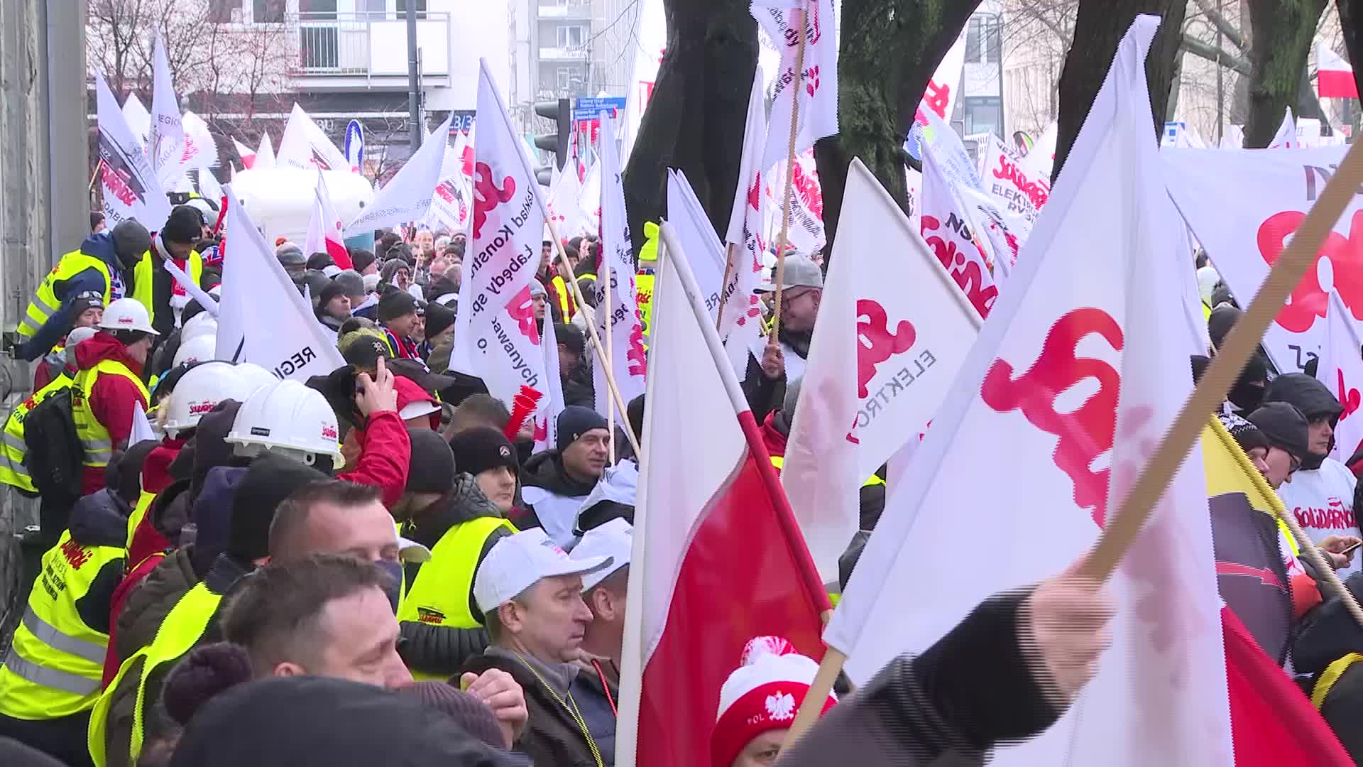 Miners protest in Poland