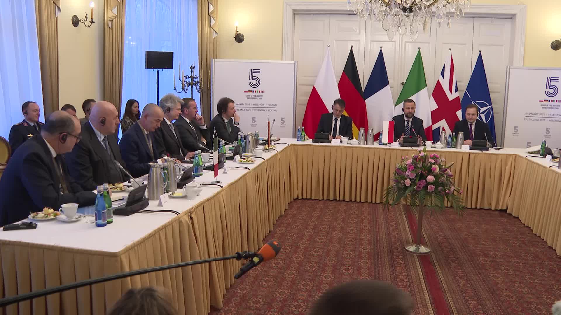 Meeting of the defense ministers of Europe's five top military spenders