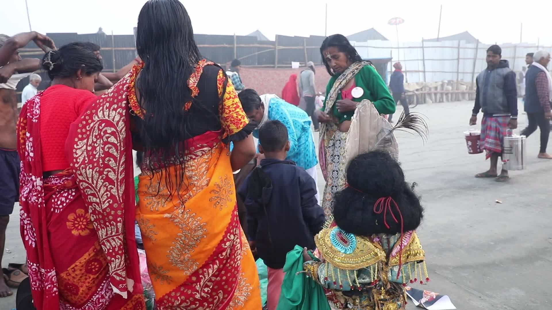 ''Makar Sankranti'' festival At Sagar Islad, India