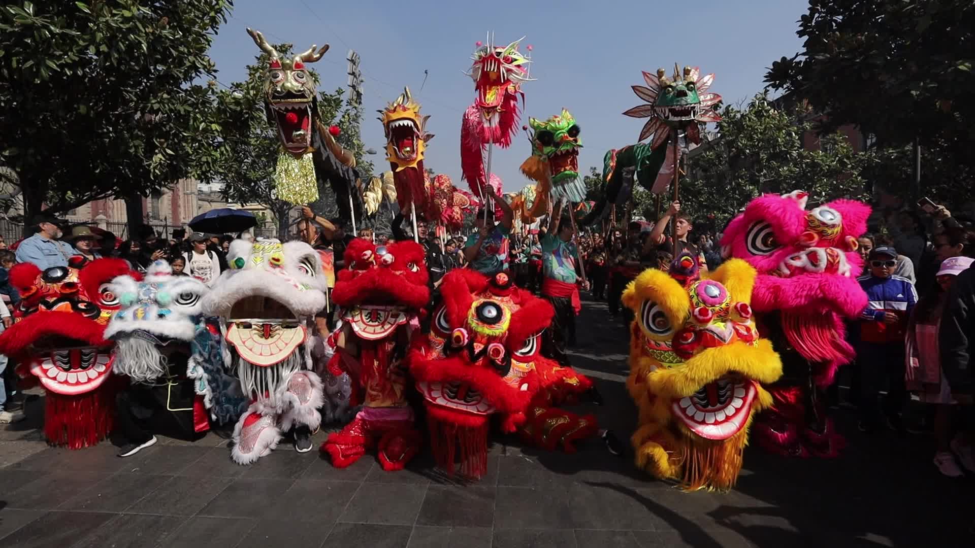 Chinese New Year 2025 parade in Mexico City