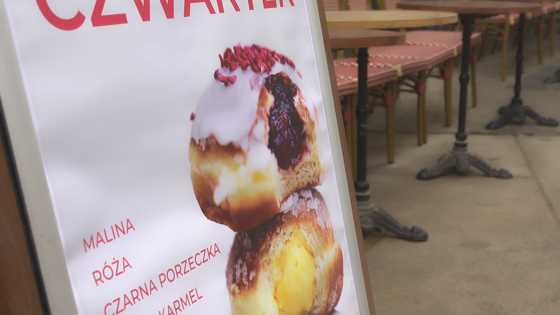 People line up for donuts on Fat Thursday in Poland