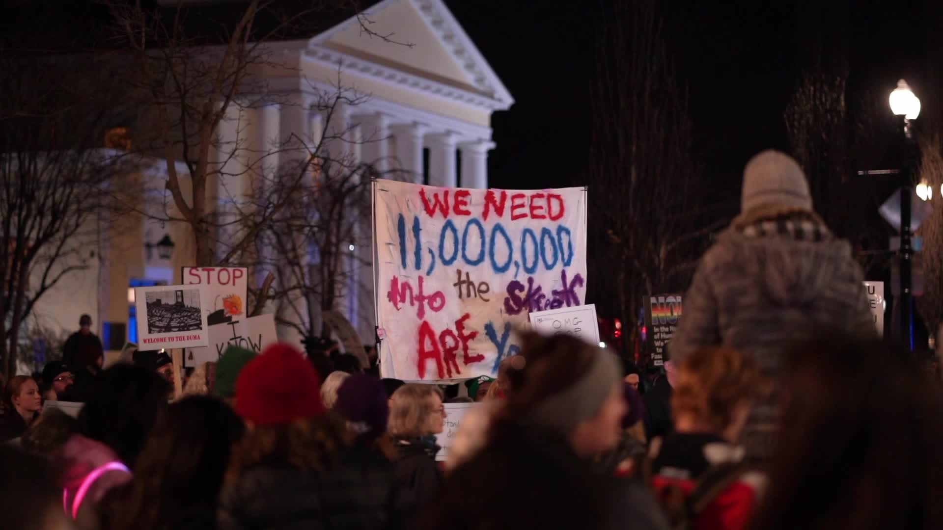 The People Boycotted The Address To Congress Out Side The White House