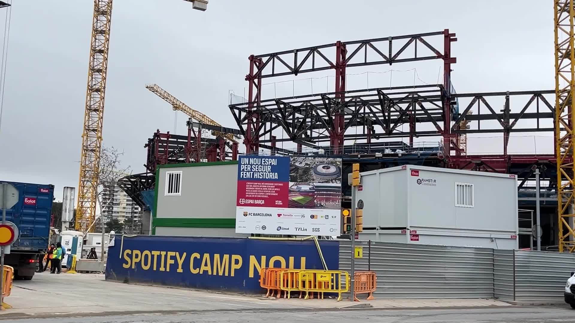 Spotify Camp Nou: seats, grass and third tier underway