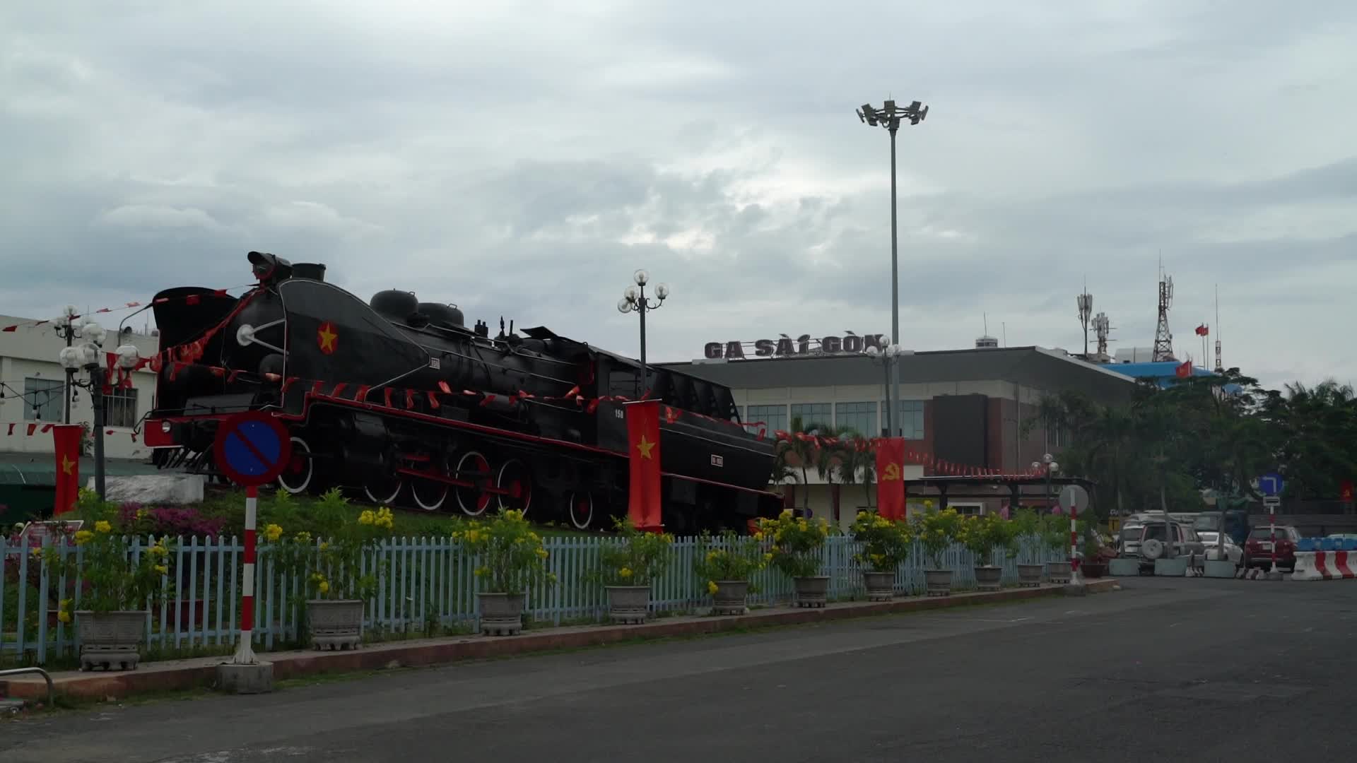 Train station in Ho Chi Minh City, Vietnam 