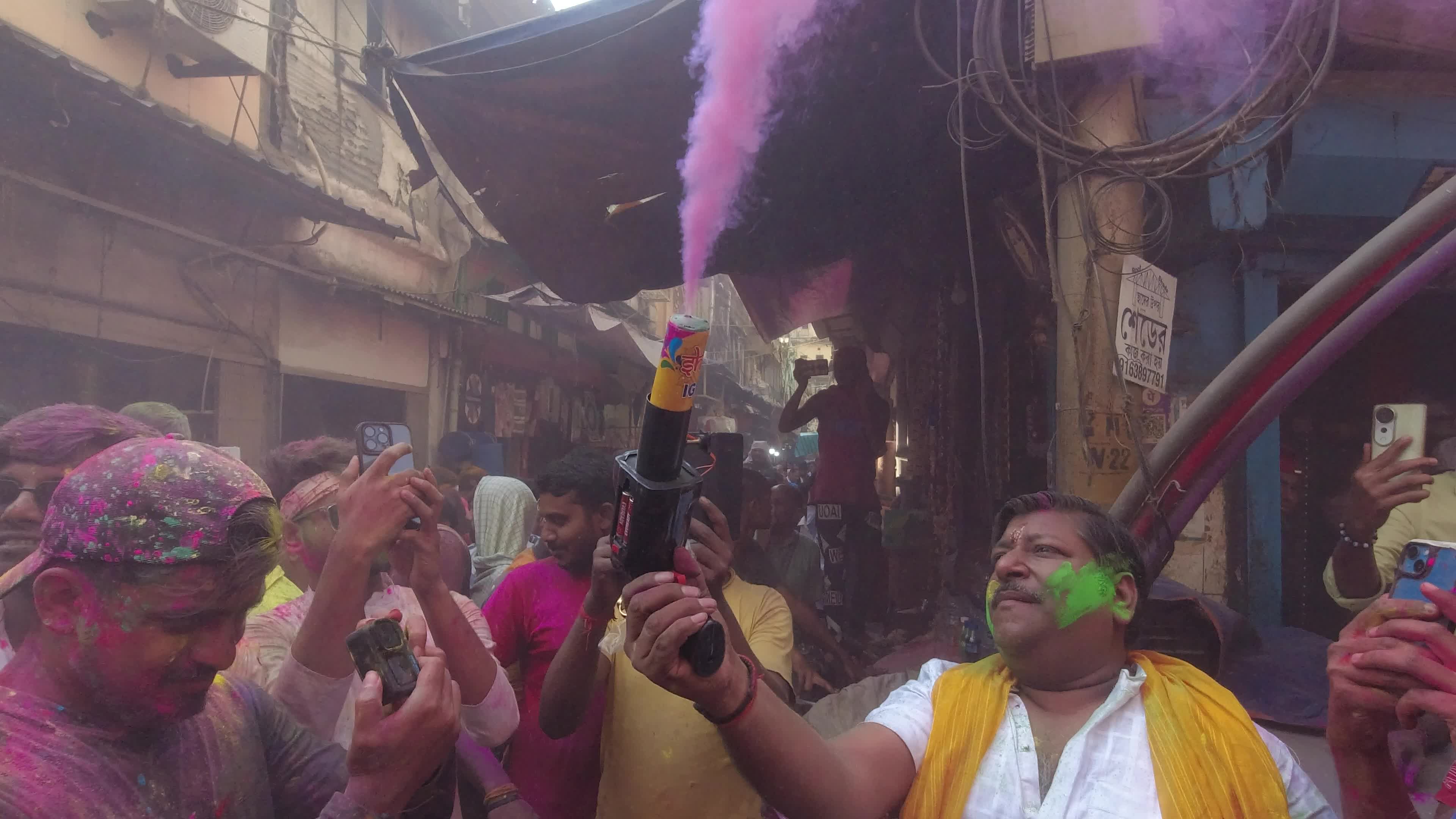 Holi festival celebration in Kolkata