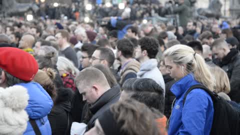 Candlelit Vigil Is Held For The Victims Of The Westminster Terror Attack