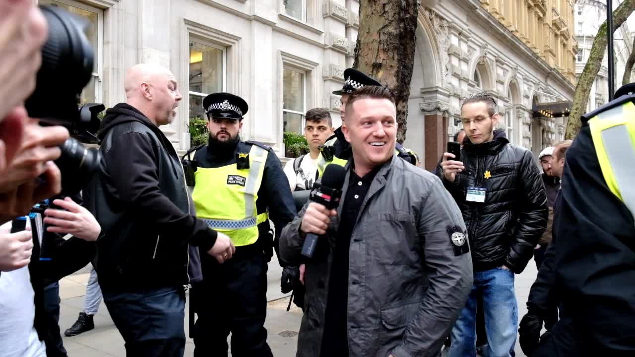 The English Defence League And Britain First March In London