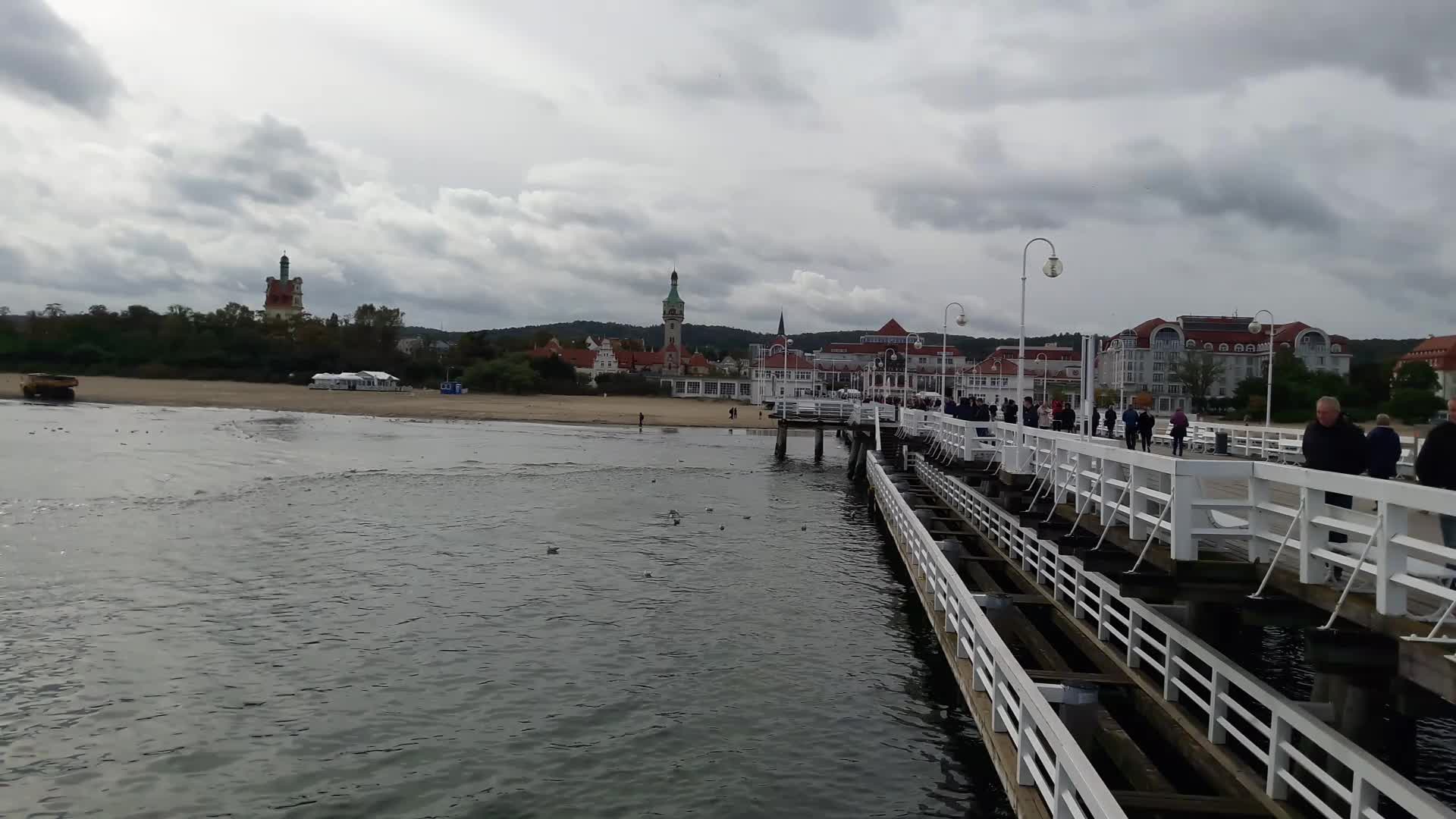 Baltic Sea bay dredging in Sopot, Poland