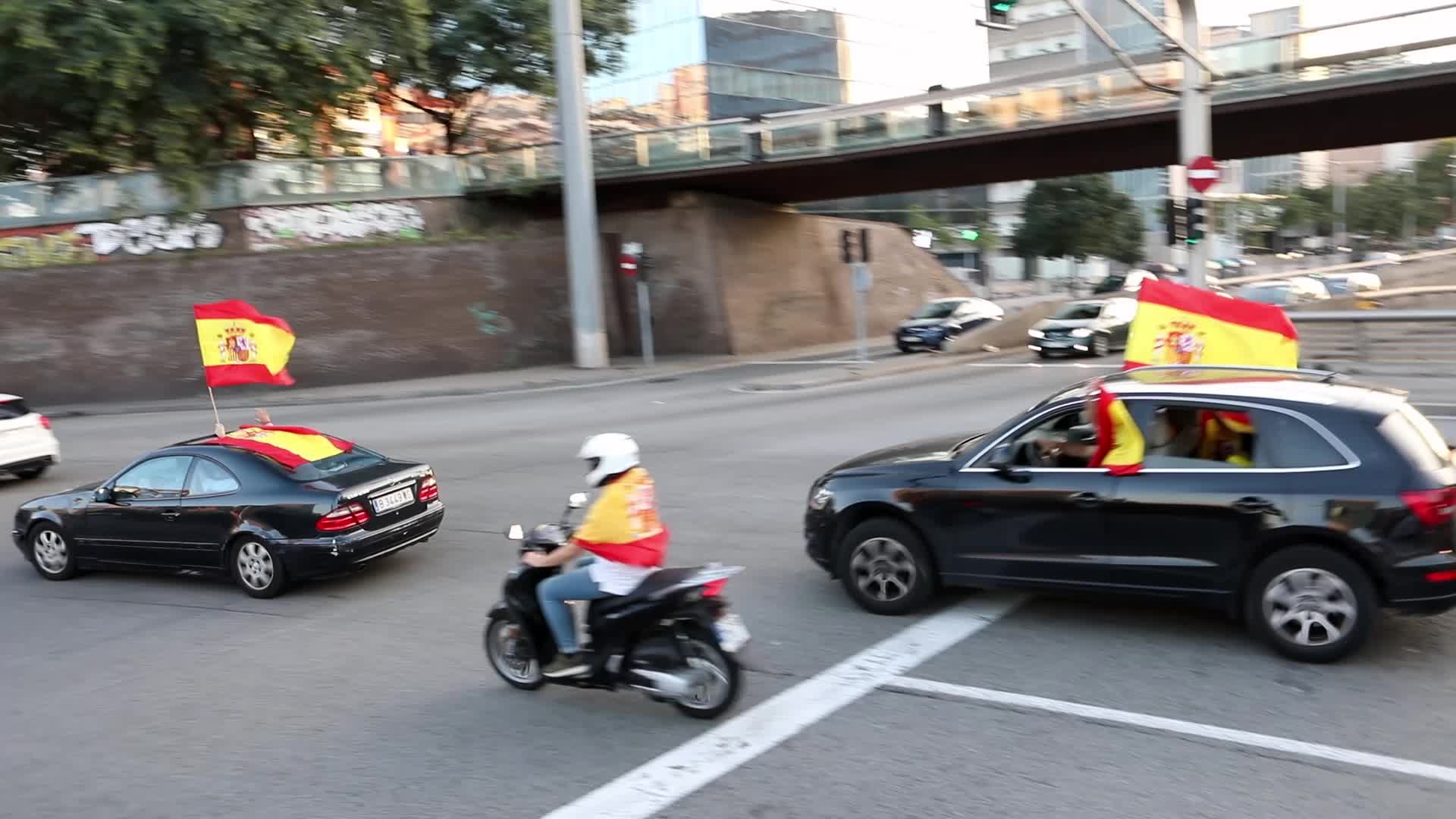 Unionist Rally protest in Barcelona 